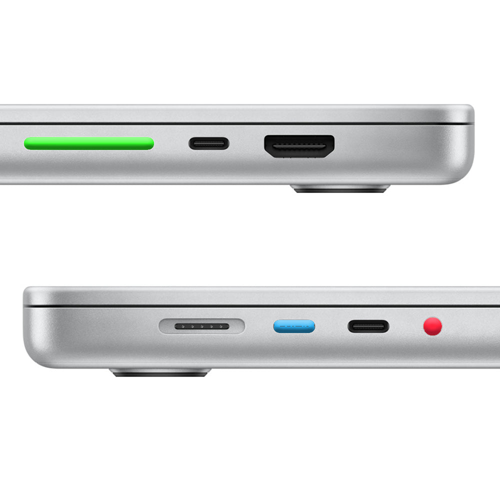 Premium Weicher Silikon-Staubschutzstecker für MacBook Pro 14 16 Stopper Laptop Staubschutz Dichtung Schnittstellenabdeckung