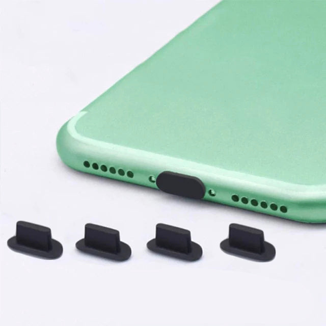 Premium Metall-Staubschutz für iPhone 15/14/13/12 Pro/Max/Plus/Mini | Ladeanschluss-Schutz, kompatibel mit iPhone & iPad