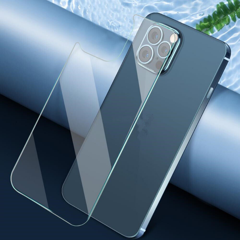Premium Rückseiten-Gehärtetes Glas für iPhone 151413 Pro MaxPlusMini Hochwertige Schutzglasfolie für Apple iPhone