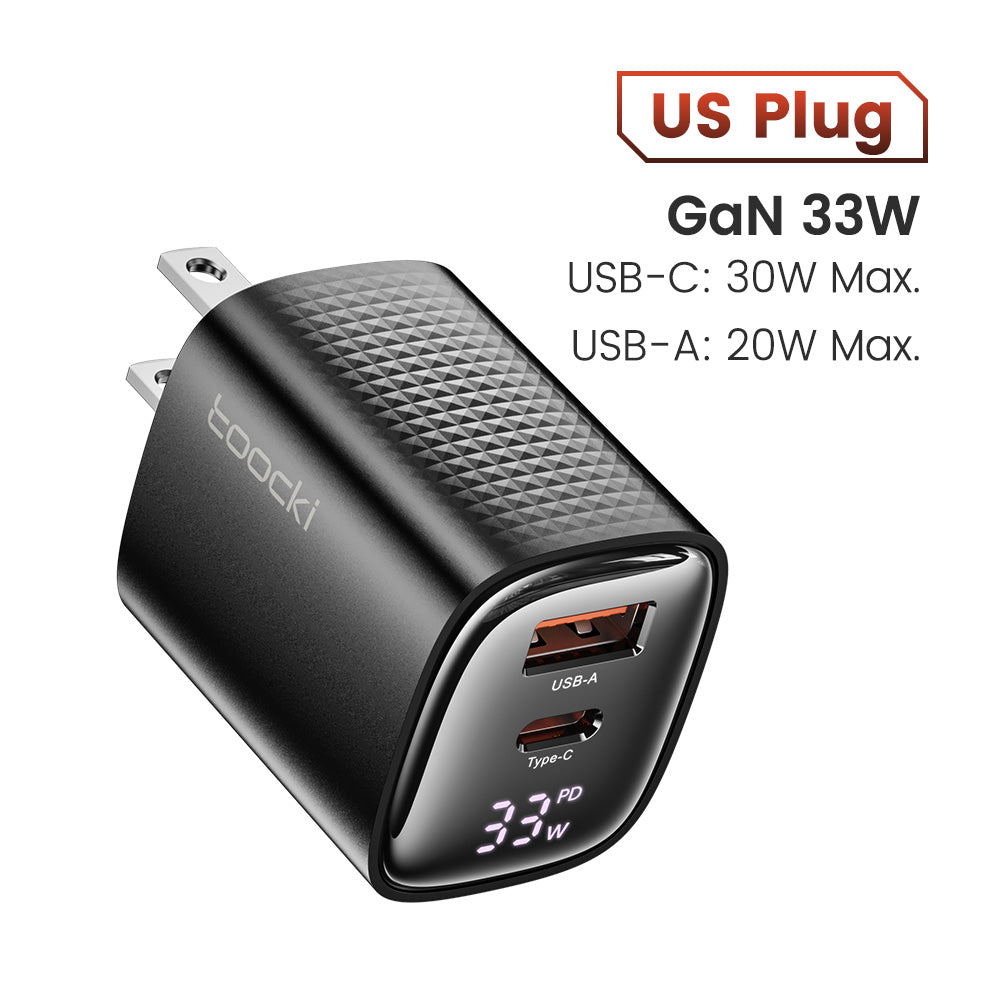 Premium Tech GAN USB Typ C Ladegerät 65W 45W PPS PD QC 4.0 | Schnellladegerät für Smartphones, Apple iPhone, Samsung, iOS & Android, MacBook, Laptop, iPad, AirPods, Tablet