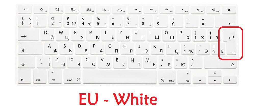 Premium Tastaturschutz-Skin für Macbook Air/Pro/M3/M2/M1: 16,14,13-inch | 2024/2023/2022/2020 Series Hochwertige Tastatur-Abdeckung