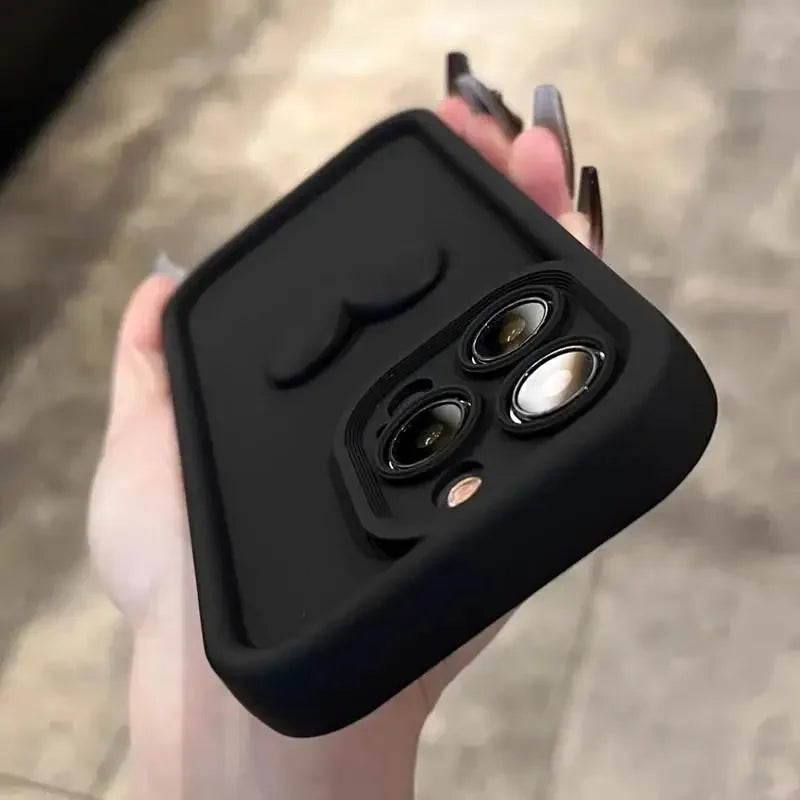 Hochwertige niedliche 3D-Liebesherz-Design Silikon-iPhone-Hülle | MagSafe Case, Kameralinsenschutzabdeckung für Apple iPhone 17/17 Air, 16/16e, 15, 14, 13 Pro Max Plus Cover | Silikon-Softcover-Schutzhülle