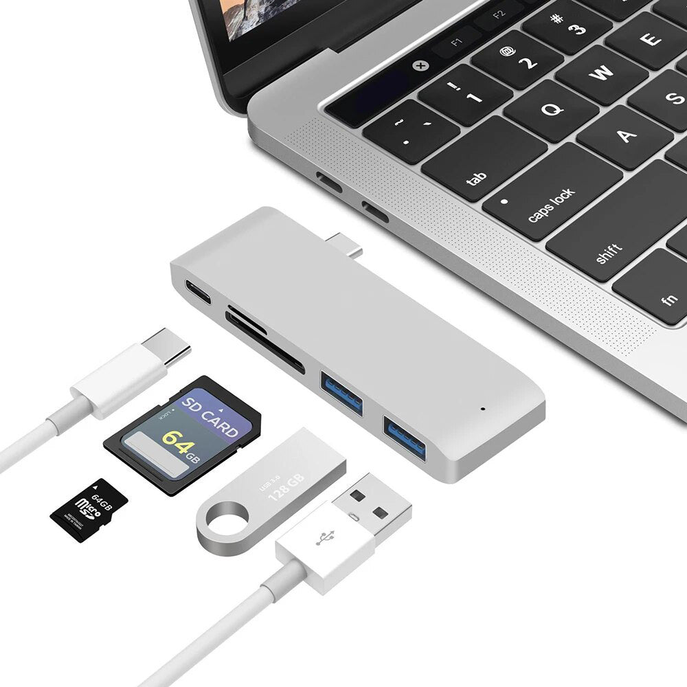 Premium USB 3.1 Typ-C Hub zu HDMI Adapter 4k Thunderbolt 3 USB C Hub 3.0 | MacBook Air Pro M3 M2 M1 Chip Erweitern Sie Ihre