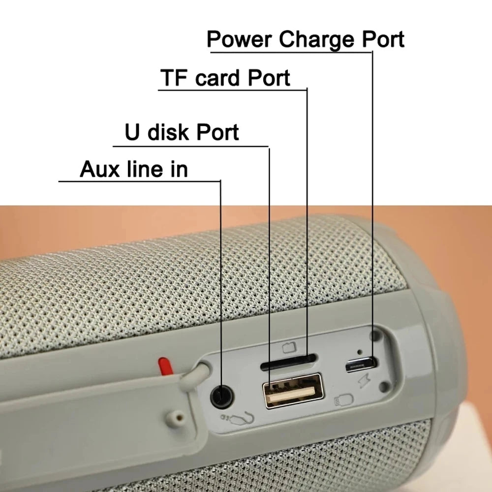 Hochwertiger drahtloser Bluetooth-Lautsprecher: Klein, tragbar, mit lautem Subwoofer, FM-Radio und TF-Kartenunterstützung
