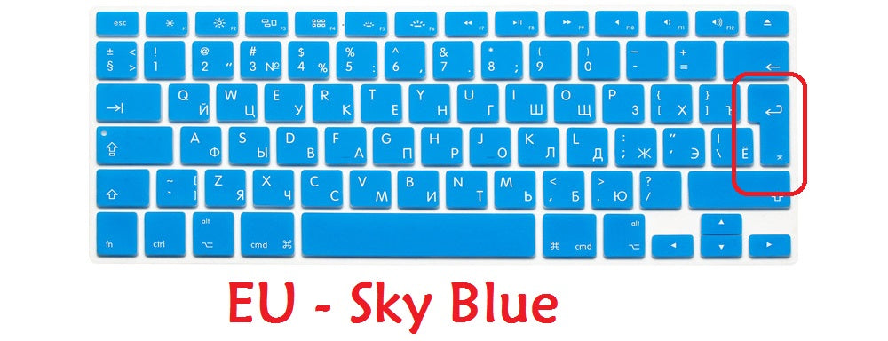 Premium Tastaturschutz-Skin für Macbook Air/Pro/M3/M2/M1: 16,14,13-inch | 2024/2023/2022/2020 Series Hochwertige Tastatur-Abdeckung