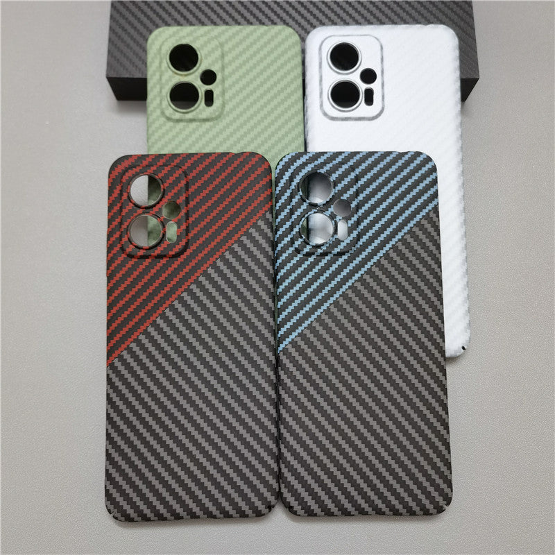 Luxus Ultra-Dünne Karbonfaser-Matte Hülle für Apple iPhone 17/17 Air, 16/16e, 15, 14, 13 Pro Max Plus | Stoßfeste Hart-PC Abdeckung mit Kratzfestem & Fingerabdruckfreiem Schutz