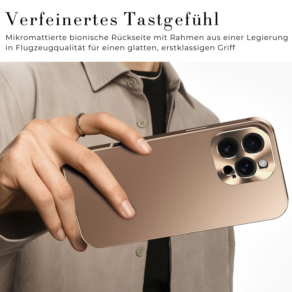 Luxury Shockproof Magnetic Phone Case - Slim Aluminum Frame with Full Lens Protection, Wireless Charging Compatible