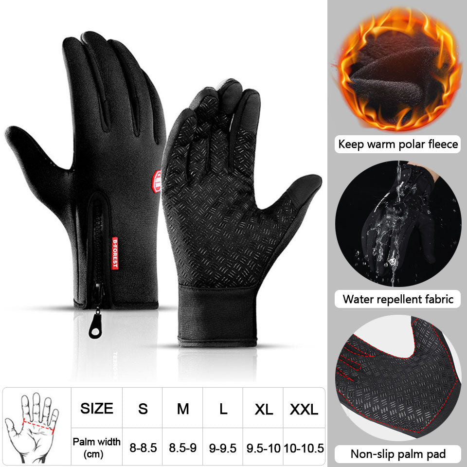 Premium Touchscreen-Warme Handschuhe: Outdoor, Radfahren, Motorrad, Sport, Fitness - Wasserdicht, Winddicht, Rutschfest - Winter