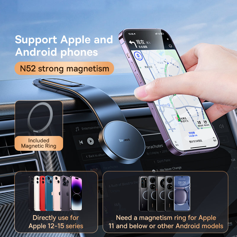 Premium Magnetischer Auto Handyhalter und kabellosem Ladegerät - für Smartphones, Apple iPhone, Samsung, iOS & Android