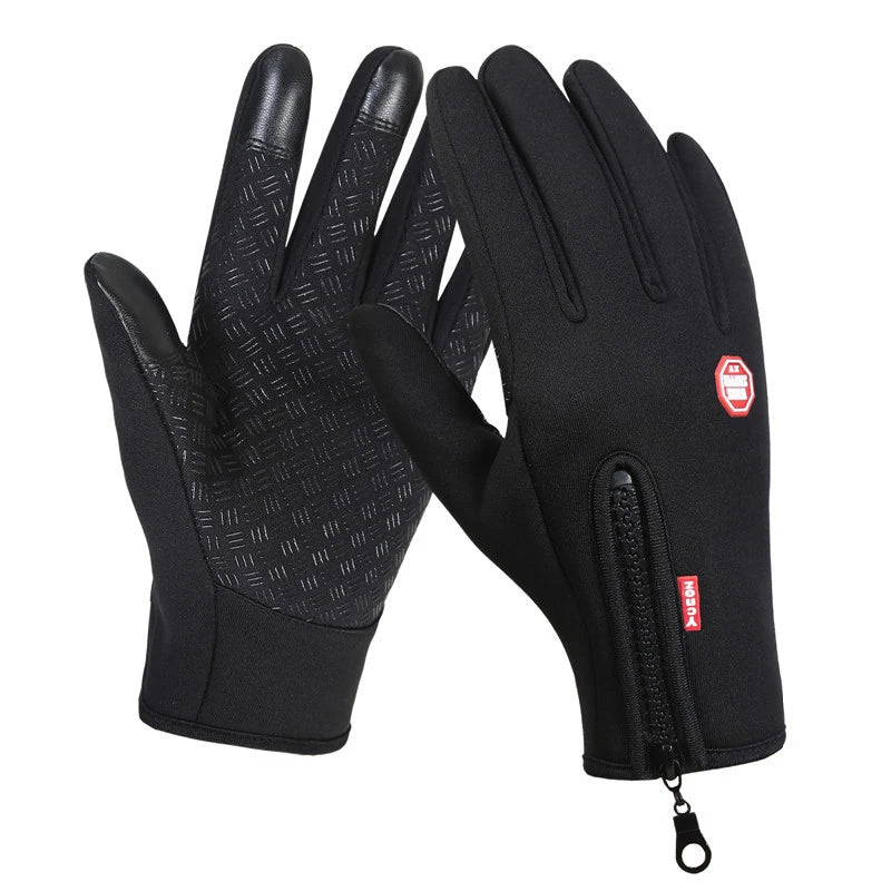 Premium Neue Winterhandschuhe : Touchscreen, wasserdicht, Motorrad, Fahrrad, Outdoor-Sport, Ski, Warm mit Samt