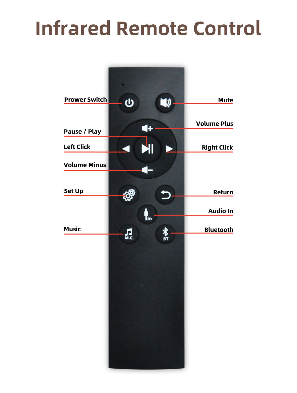 Hochwertiger Mini Bluetooth-kompatibler 2,8-Zoll-HD-Bildschirmverstärker