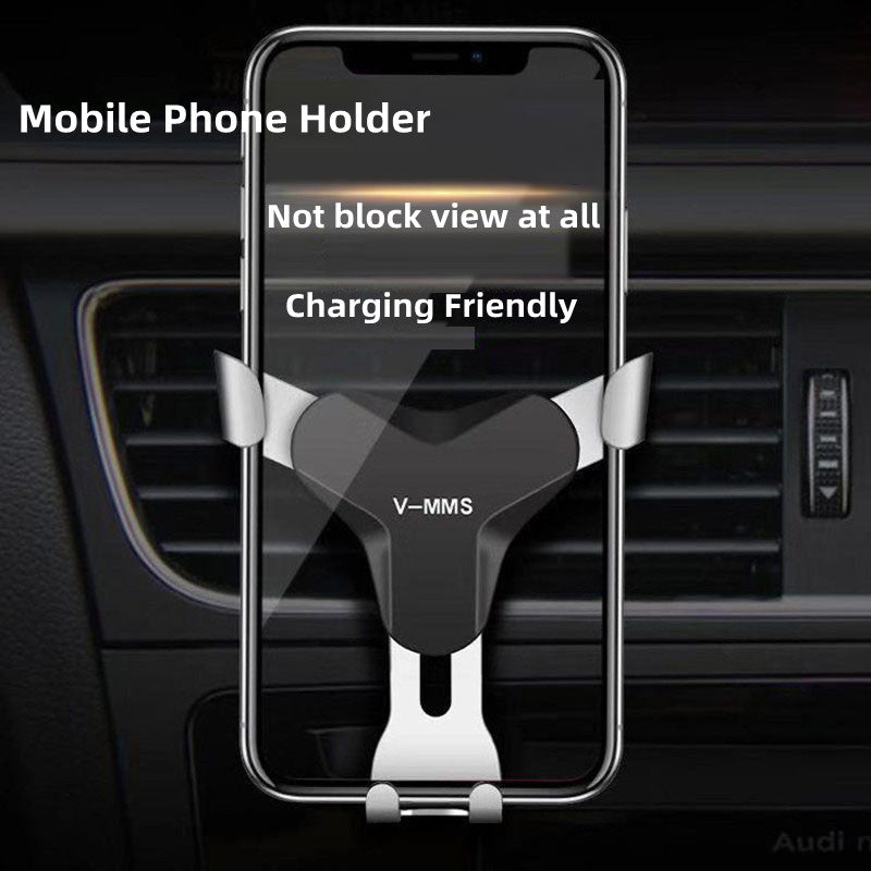 Support de téléphone de voiture par gravité de haute qualité avec clip de ventilation pour grille d'aération pour Apple iPhone 15/14/13/12/11 Pro Max Plus Mini, Android, Xiaomi, Samsung - Édition limitée