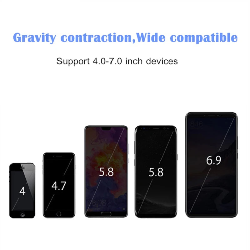 Premium Schwerkraft-Autohalterung mit Telefon-Luftauslassclip: Mobiltelefonständer, kompatibel mit Smartphones, Apple iPhone, Samsung, iOS &amp; Android & GPS Unterstützung