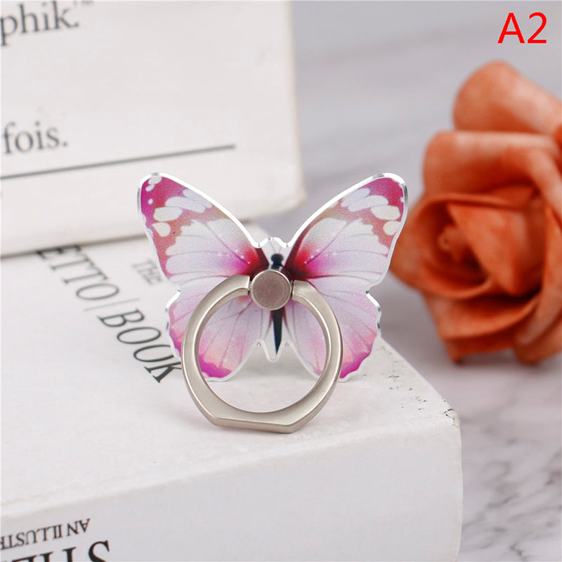 Premium Phone Stand Ring Buckle, Butterfly Cartoon, Cute & Creative: MagSafe Compatible for Smartphones, Apple iPhone, Samsung, iOS &amp; Android | Wholesale Ring Buckle Phone Stands