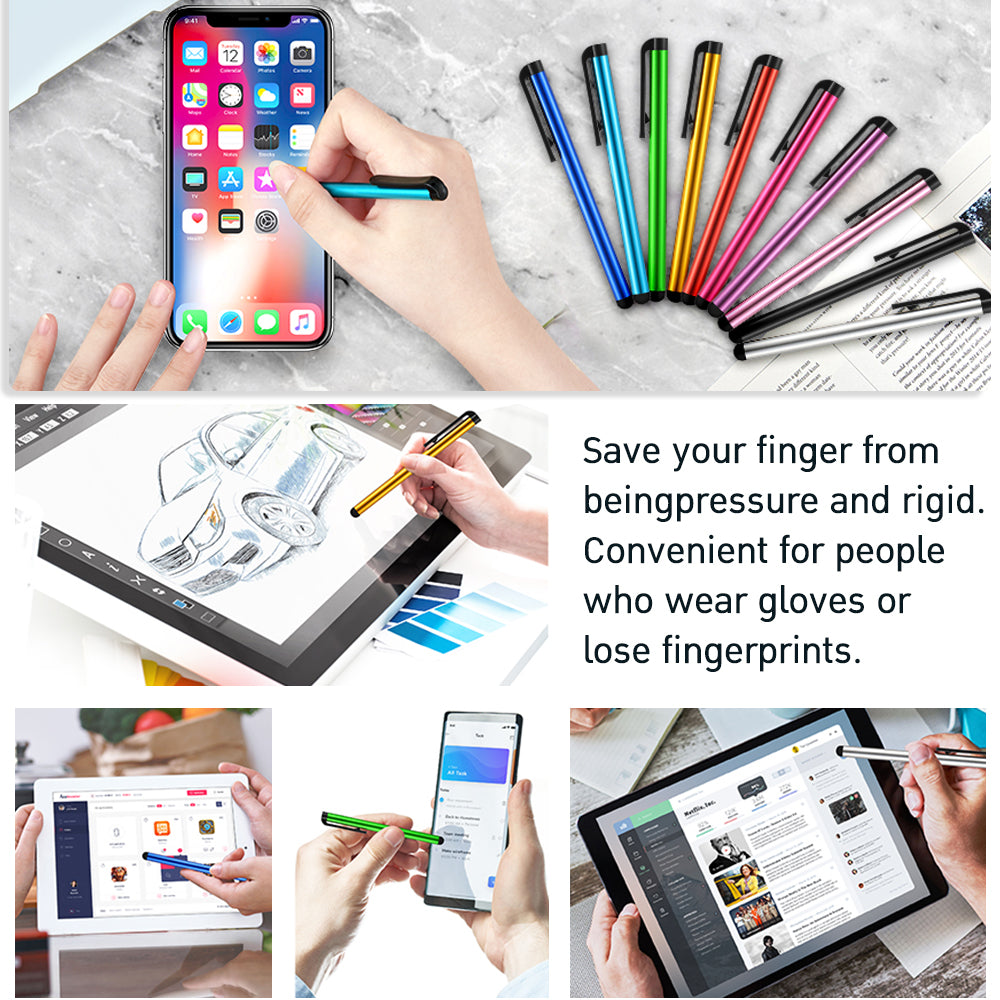 Premium Universal Drawing Stylus | Phones & Tablets: Sensitive Capacitive Screen Pen - Compatible with iPad/Pro/Air/Mini: 10/9/8/7/6/5/4/3 Series, iPhone, Samsung, Kindle, Phone