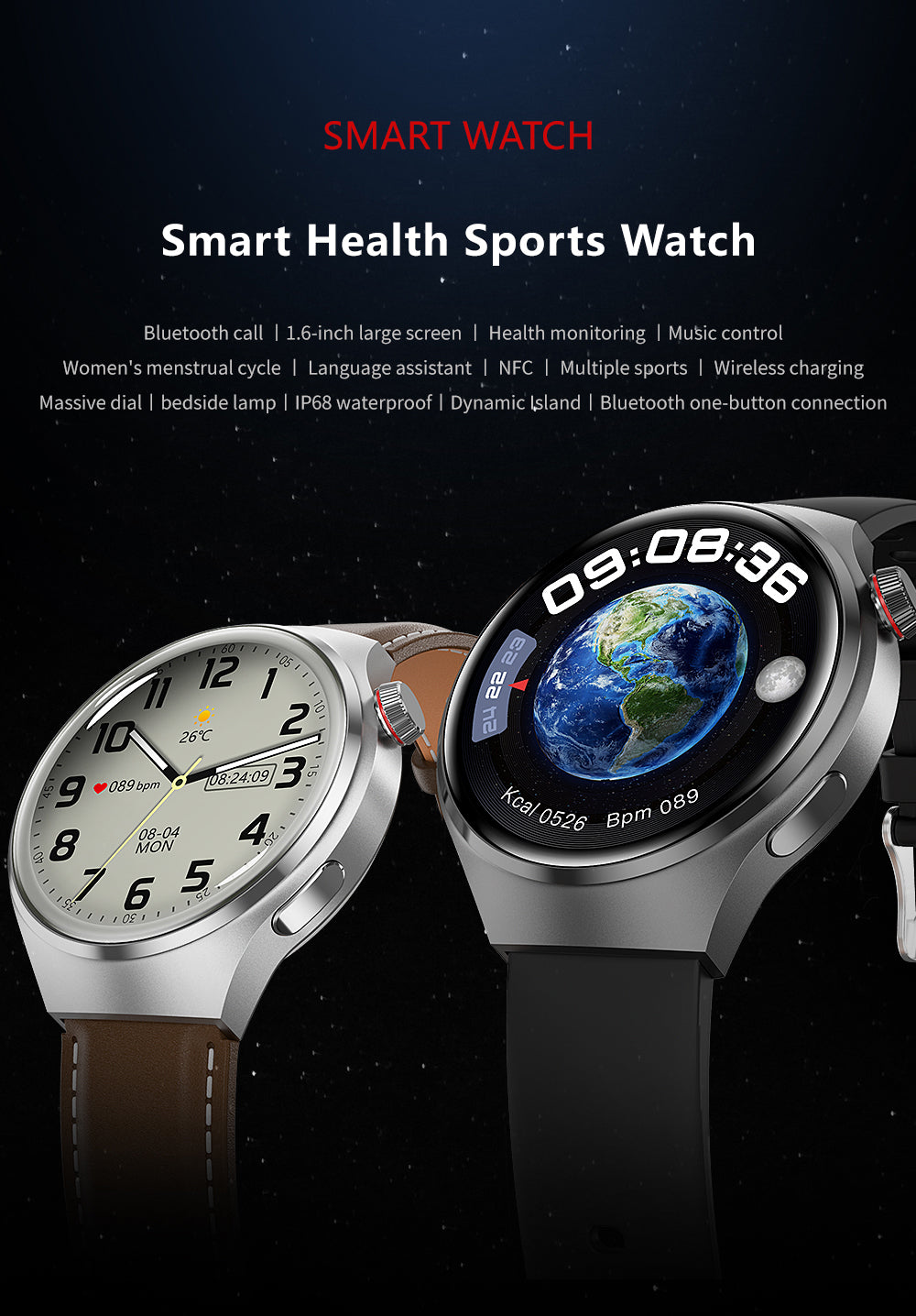 Neue Hochwertige 2024 GT4 Pro Smartwatch 