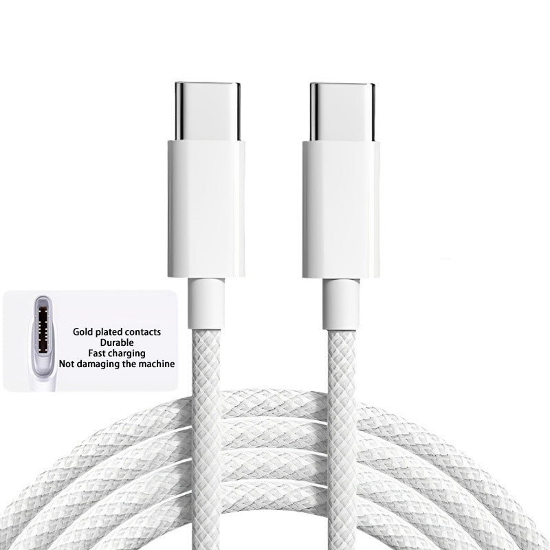 Premium USB-C Kabel für Smartphones, Apple iPhone, Samsung, iOS & Android PD 60W Schnellladung, iOS, Android, Huawei, Xiaomi, Samsung, Typ C Geflechtkabel Zubehör