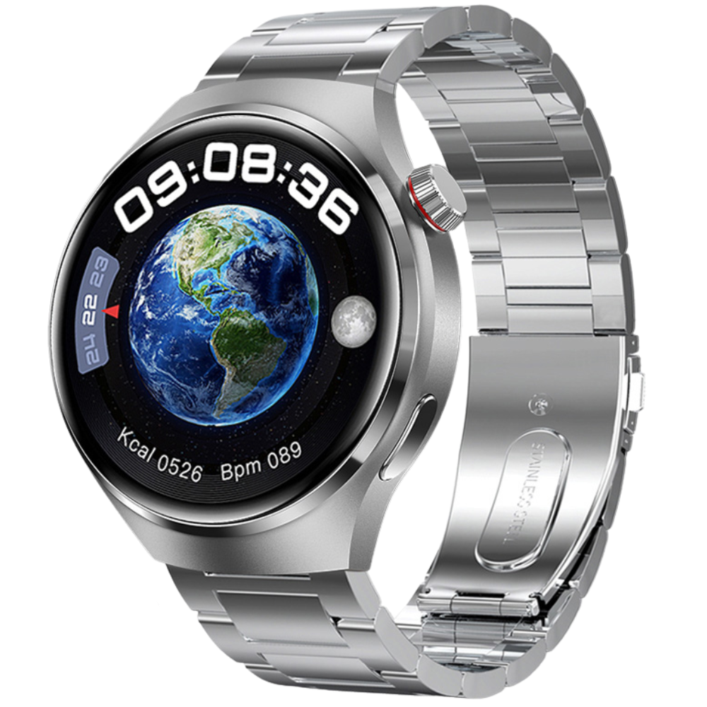 Premium GPS-Smartwatch für Männer: 360*360 HD-Bildschirm, Herzfrequenz, Bluetooth-Anruf, NFC, IP68 wasserdicht, Blutzucker