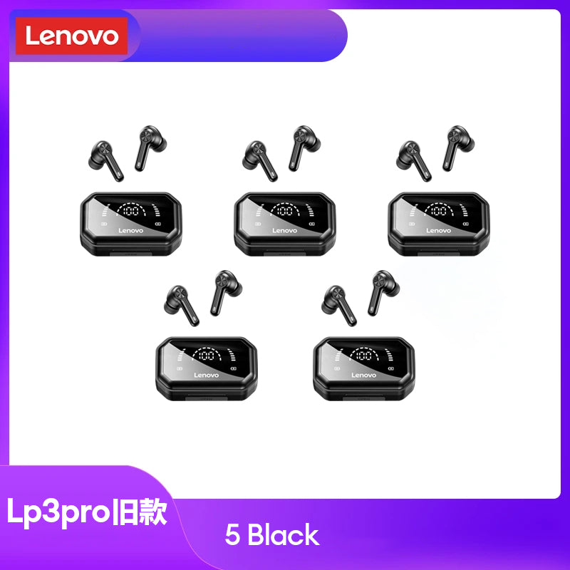 Hochwertiges Lenovo LP3 Pro Kopfhörer TWS Bluetooth 5.0 Drahtlose HiFi-Musik-Headset mit Display & 1200mAh Akku für Gaming Earbuds | Limitierte Auflage