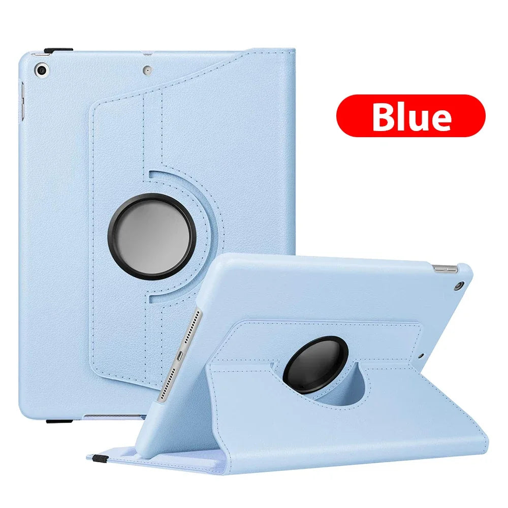 Premium iPad Smart Cover iPad/Pro/Air/Mini: 10/9/8/7/6/5/4/3 Series: - Stilvolle und funktionale 360° drehbare Leder-Tablet-Hülle