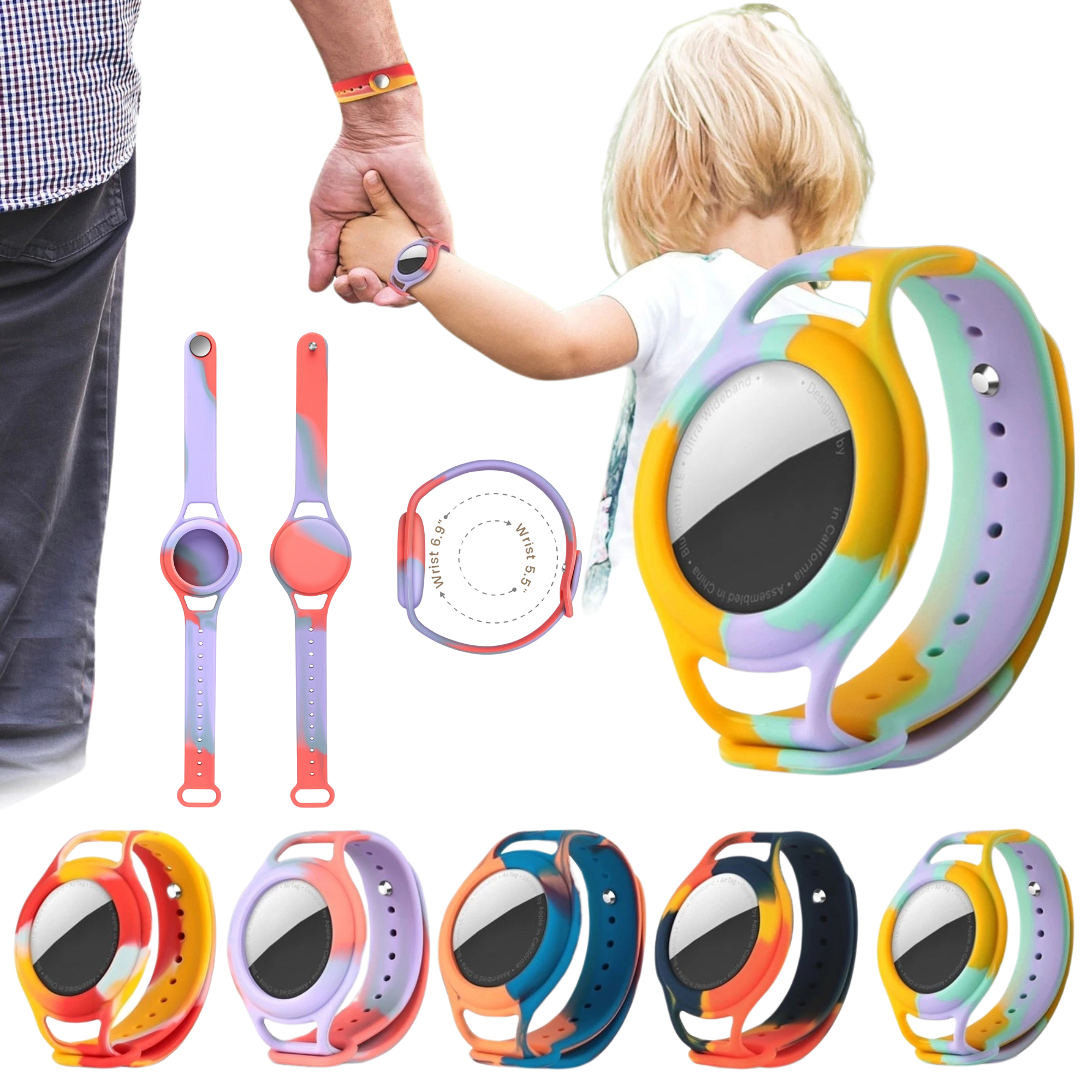 Kinder-Armband aus Silikon für Apple AirTags Premium™ - 14:1202#Red - 0 - Phone Heaven Zone