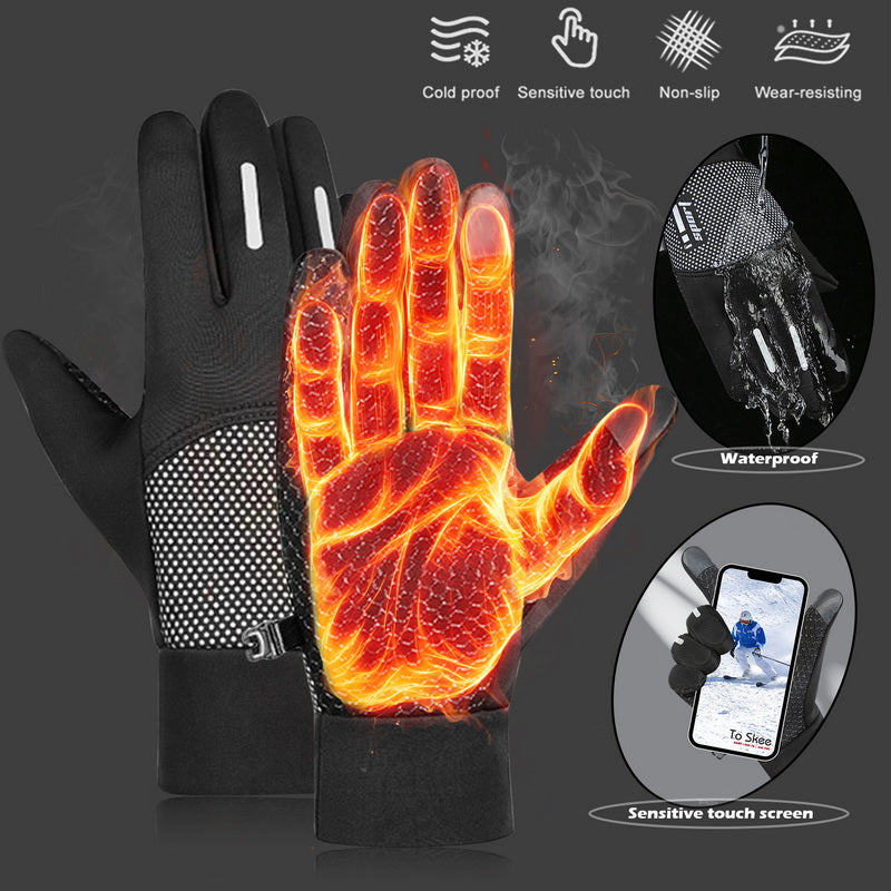 Premium Touchscreen-Handschuhe: Hochwertige warme 3M-Laufhandschuhe für Smartphone, Laptop, Tablet, PC, Apple iPhone, iPad, MacBook, iOS, Android, Samsung Radfahren, Motorrad, Outdoor, Roller, winddicht, Sport, Reiten | Limitierte Auflage