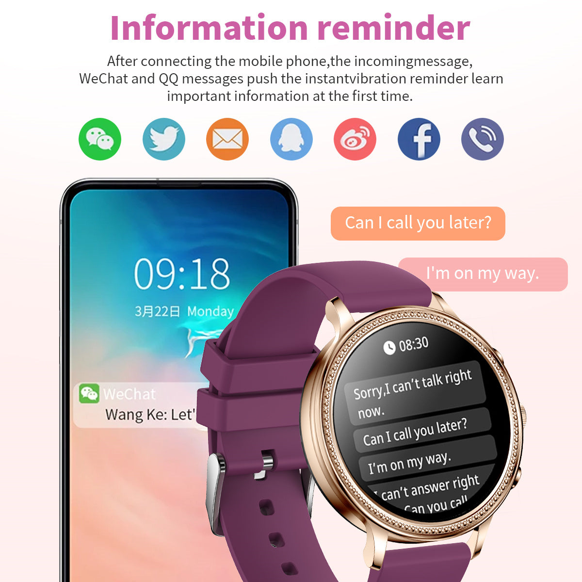 Luxury Lige Luxus Smartwatches für Frauen Bluetooth Anruf Telefon Gesundheitsmonitor Sport Smartwatch Geschenk | Limitierte 