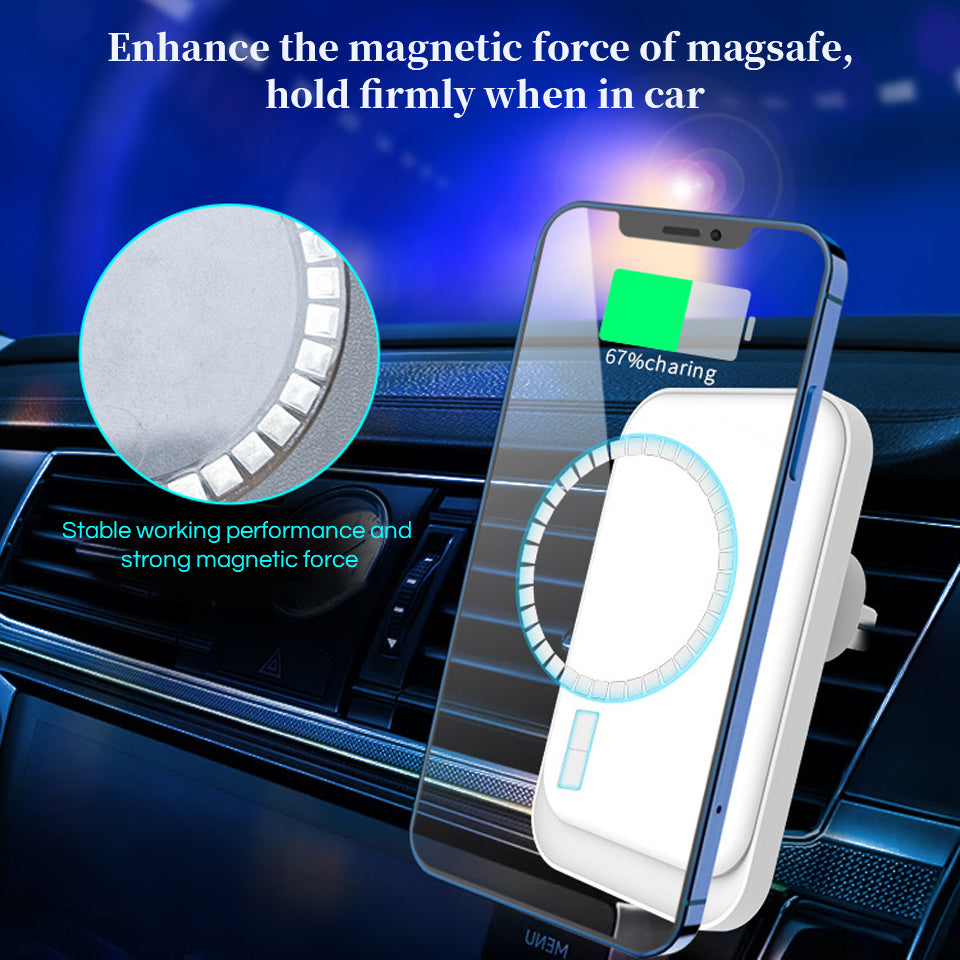 MagSafe Magnetisches Kabelloses Ladegerät | 20W Magnetisches Schnellladepad für Smartphones, Apple iPhone, Samsung, iOS & Android - MagSafe iPhone Dock Station