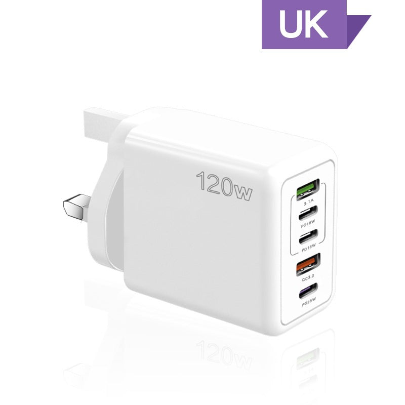 Premium 100W GaN USB Typ C Ladegerät Batterie PD QC Schnellladung 4.0 3.0, Typ C Schnellladung für Smartphones, Apple iPhone, Samsung, iOS & Android, Xiaomi, MacBook, Laptop