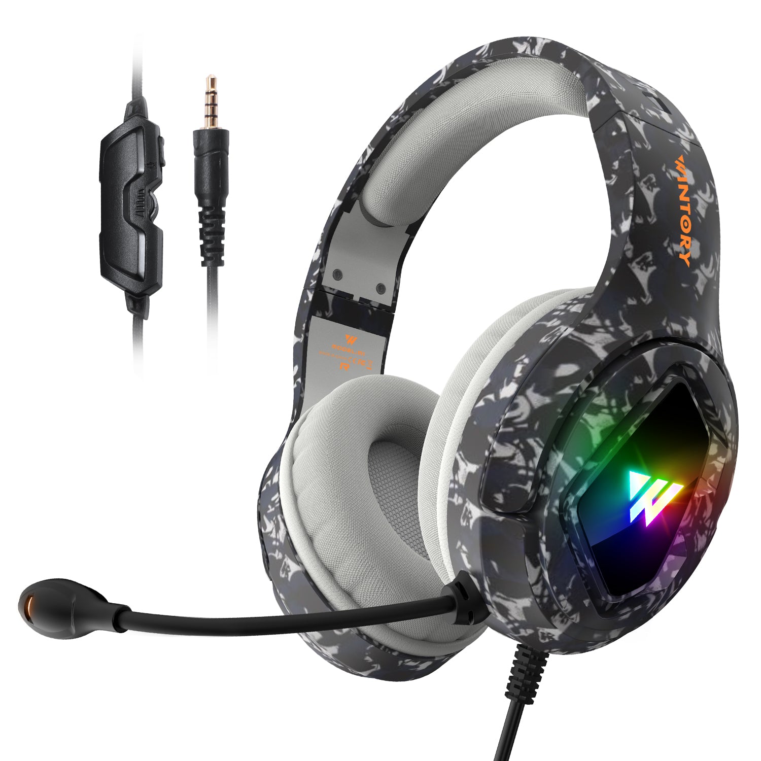 Premium Camouflage Gaming Headset/Headphones, Wired, Noise-Canceling, Microphone, for PC & Laptop, High-Quality Stereo Sound, Limited Edition