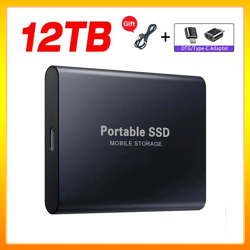 Tragbare externe Festplatte 1TB/2TB/32/64 USB 3.1 - Prämie Hochgeschwindigkeits-SSD 500g für Laptops, Mac und PCs