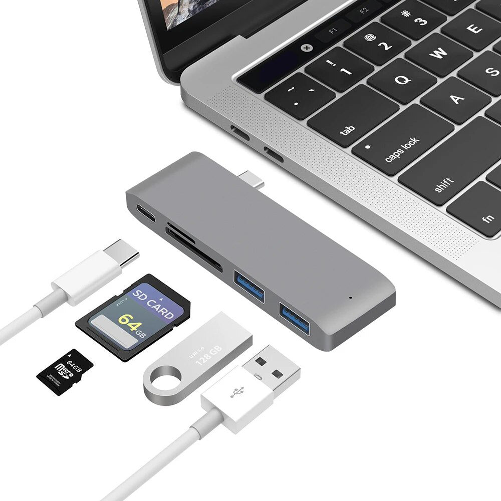 Premium USB 3.1 Typ-C Hub zu HDMI Adapter 4k Thunderbolt 3 USB C Hub 3.0  | MacBook Air Pro M3 M2 M1 Chip Erweitern Sie Ihre