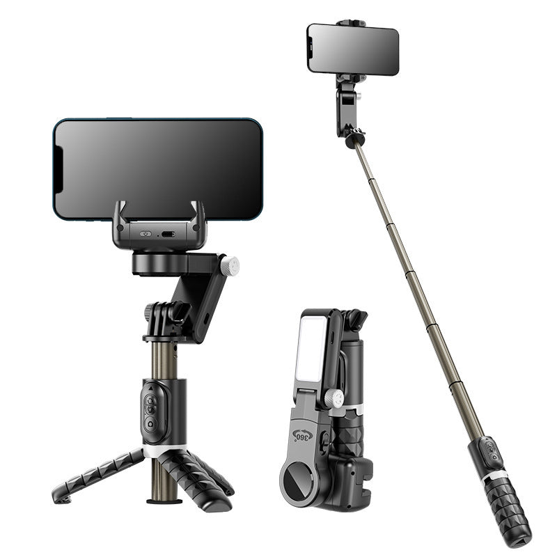 360° Dreh-Gimbal Stabilisator, Selfie Stick & Stativ: Hochwertiges Zubehör für Apple iPhone 16/15/14/13/12/11 Pro Max/Plus/Mini, Android, Samsung Smartphones, Apple iPhone, Samsung, iOS & Android | Live-Fotografie