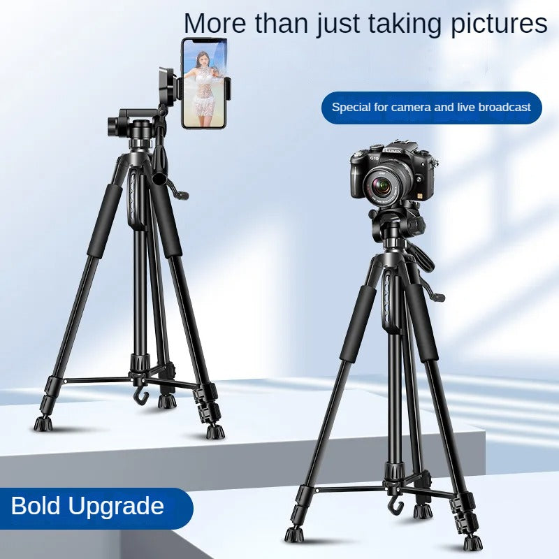 Professionelles Aluminium-Reisestativ, 140 cm für Videografie & Fotografie:, geeignet für Smartphones, Apple iPhone, Samsung, iOS &amp; Android, Apple iPhone 15/14/13/12/11 Pro Max Plus Mini, Samsung, Android, GoPro, Canon/Nikon DSLR/SLR