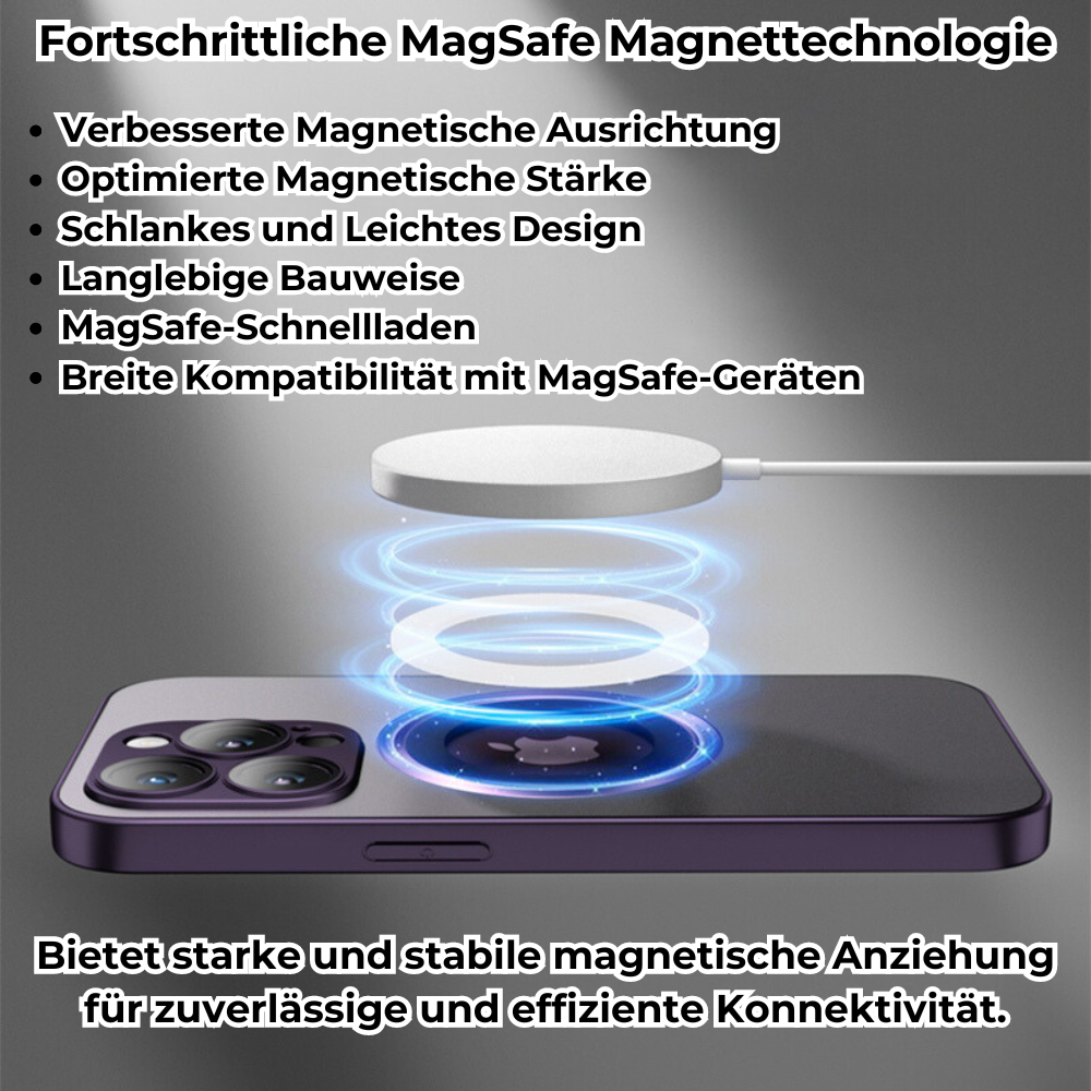 Hochwertige Matte Magnetische iPhone-Hülle mit MagSafe