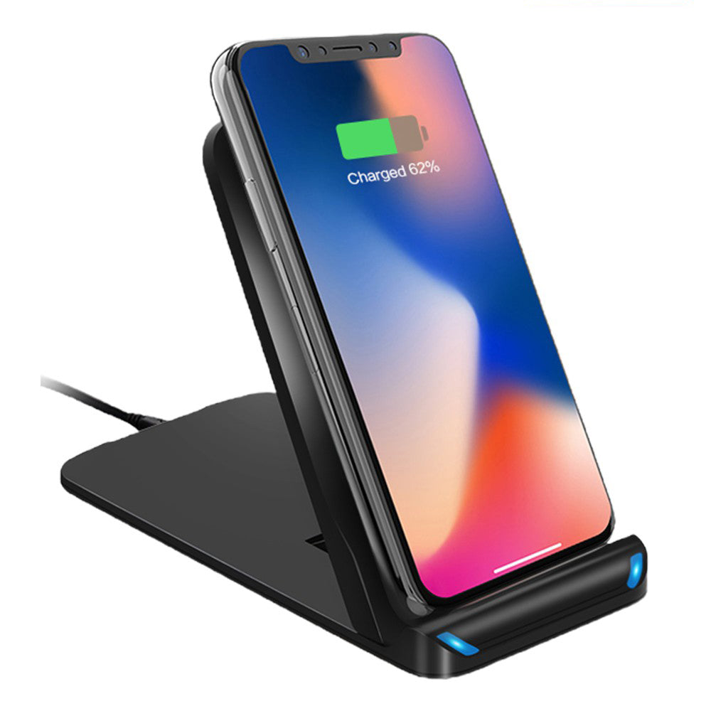 Premium 3-in-1 LED Fast Charging Station | Multifunctional Wireless Charger Fast Wireless Charging Station Docking Station for Smartphones, Apple iPhone, Samsung, iOS & Android AirPods, Apple Watch & iPad | Phone/Tablet Stand & Holder