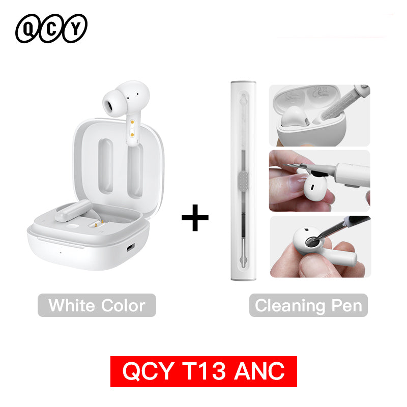 QCY T13 ANC Hochwertiges Kabelloser Kopfhörer Bluetooth 5.3 TWS mit Geräuschunterdrückung und 4 Mikrofonen, ENC In-Ear