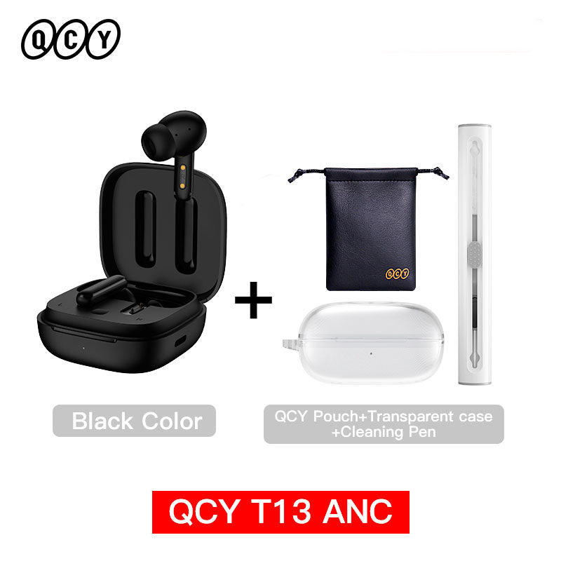 QCY T13 ANC Hochwertiges Kabelloser Kopfhörer Bluetooth 5.3 TWS mit Geräuschunterdrückung und 4 Mikrofonen, ENC In-Ear