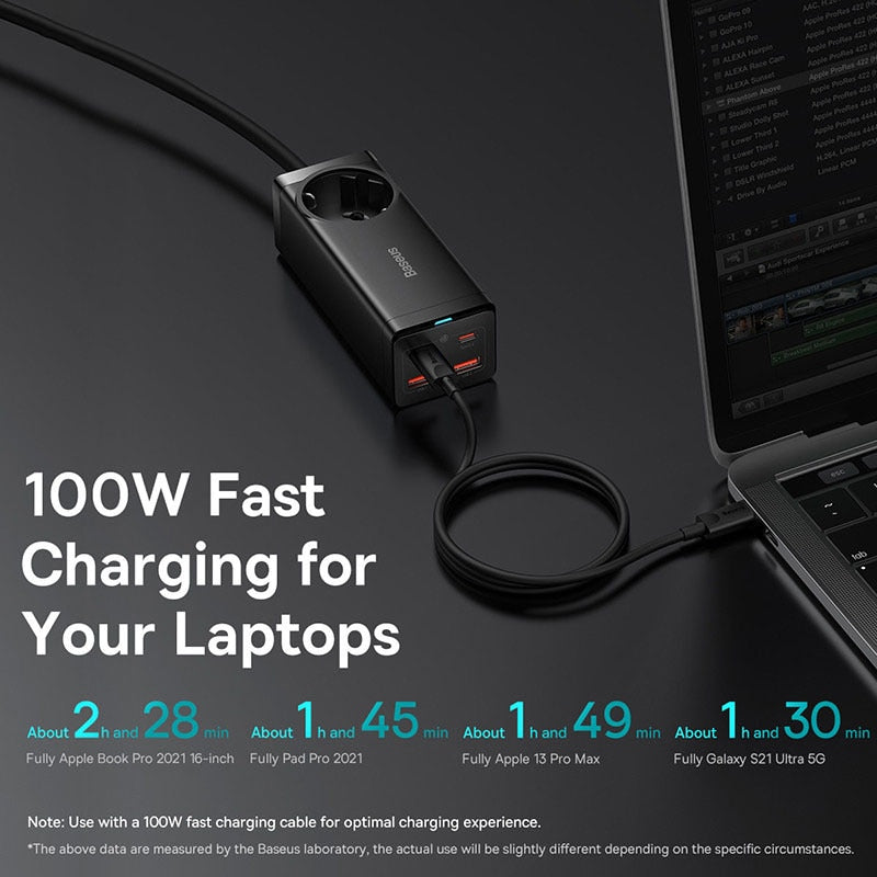 Premium 100W GaN3 Pro USB Ladegerät Desktop Ladestation - Typ C PD QC Quick Charge 4.0 3.0 Schnellladung  make some google keywords