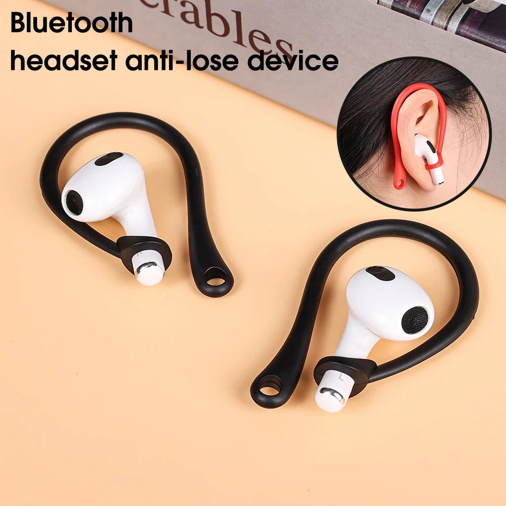 1-6 Pairs Silicone Ear Hooks for Apple AirPods Pro, Good Quality Anti-fall Accessories Bluetooth Headphone Holder for Apple