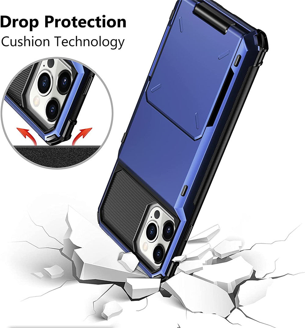 High-Quality Wallet with 4 Card Slots and Credit Card Holder Cover iPhone Case | MagSafe Case with 360-Degree Protection and Camera Lens Cover for Apple iPhone 16/15/14/13/12 Pro Max, Plus | Armor Phone Case | Premium Wallet Protective Cover