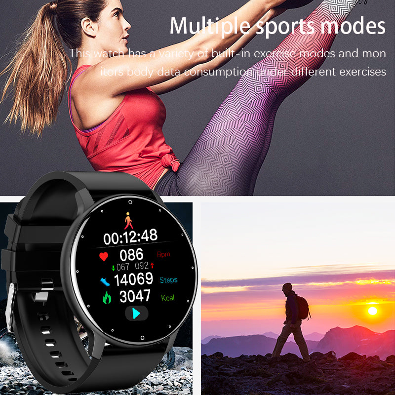 Premium 2024 Neue Smartwatch für Männer: Touchscreen, Sport Fitness, IP67 Wasserdicht, Bluetooth, Android, Apple iOS