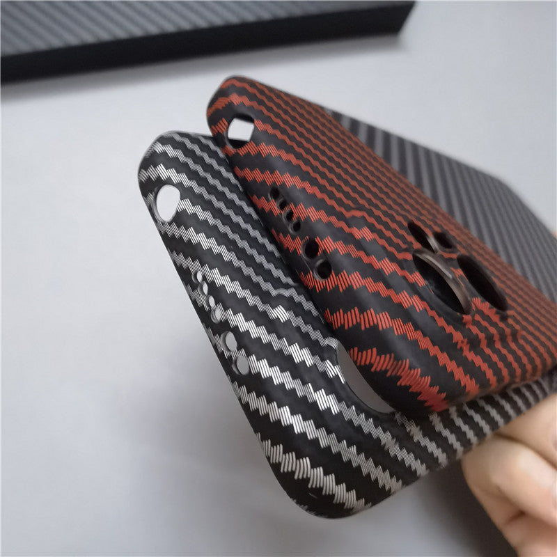 Luxury Ultra-Thin Carbon Fiber Matte Case for Apple iPhone 16/15/14/13/12 Pro Max Plus Mini | Shockproof Hard-PC Cover with Anti-Scratch & Anti-Fingerprint Protection