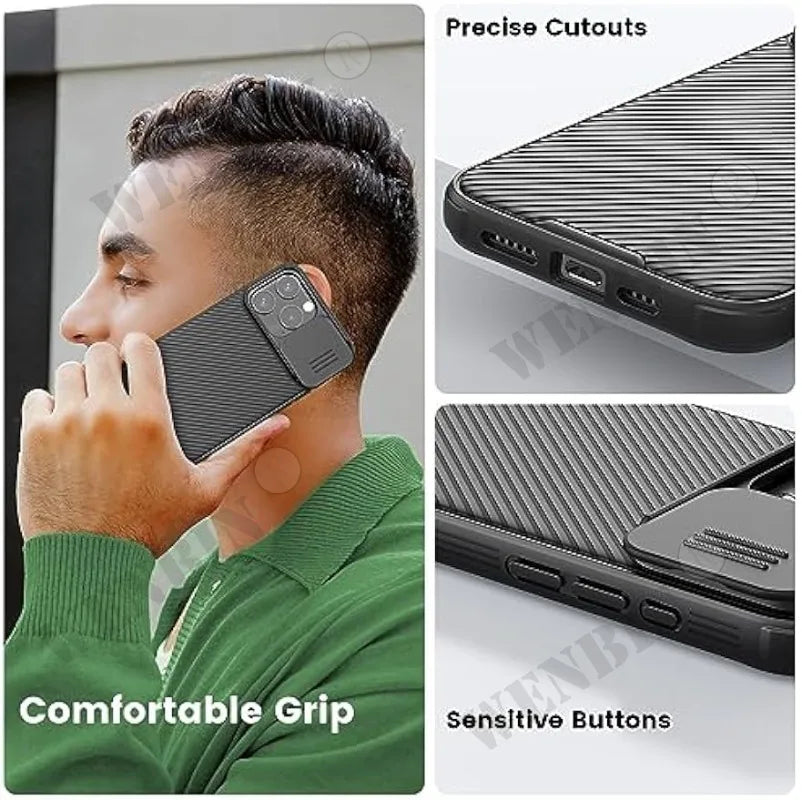 Luxury Ultra-Thin Carbon Design Soft Silicone iPhone Case | MagSafe Compatible with Camera Protection for Apple iPhone 16/15/14/13/12 Pro Max Plus Mini | Armor Case, Shockproof, Business Limited Edition Protective Cover