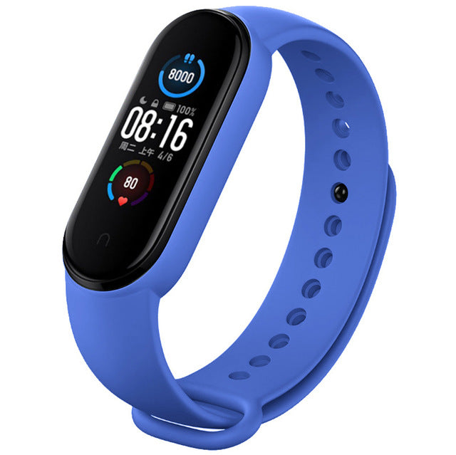 Hochwertiges Silikon-Armband für Xiaomi Mi Band 7, 6, 5, 4, 3 | Uhrenarmband für Mi Band 3/4, Band 5, Band 6 | Smartwatch