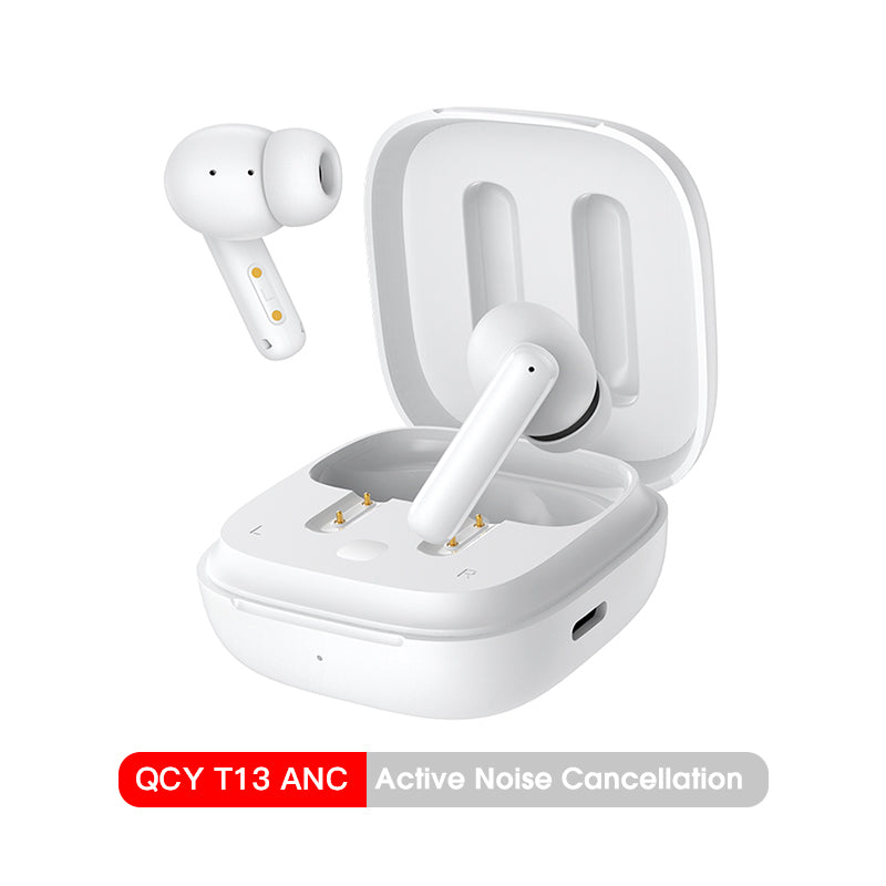 QCY T13 ANC Hochwertiges Kabelloser Kopfhörer Bluetooth 5.3 TWS mit Geräuschunterdrückung und 4 Mikrofonen, ENC In-Ear