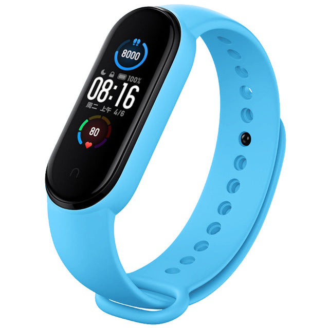 Hochwertiges Armband für Xiaomi Mi Band 7 6 5 4 3 | Silikon-Uhrenarmband | MiBand 3/4, Band 5, Band 6 Smartwatch-Zubehör