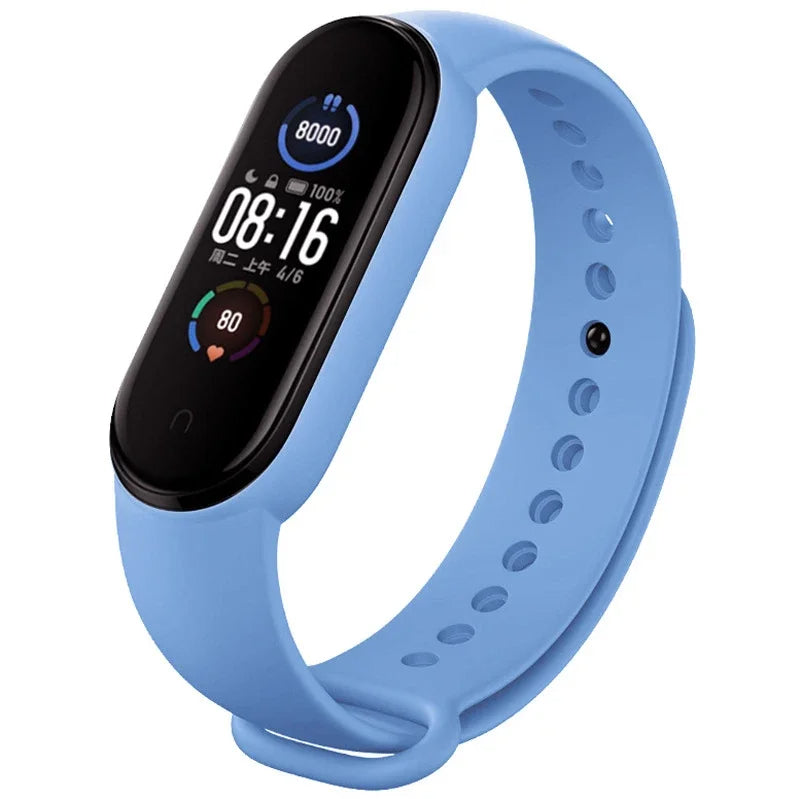 Hochwertiges Armband für Xiaomi Mi Band 7 6 5 4 3 | Silikon-Uhrenarmband | MiBand 3/4, Band 5, Band 6 Smartwatch-Zubehör