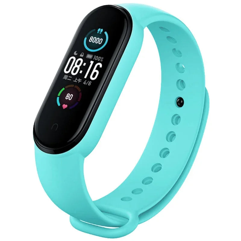 Hochwertiges Armband für Xiaomi Mi Band 7 6 5 4 3 | Silikon-Uhrenarmband | MiBand 3/4, Band 5, Band 6 Smartwatch-Zubehör