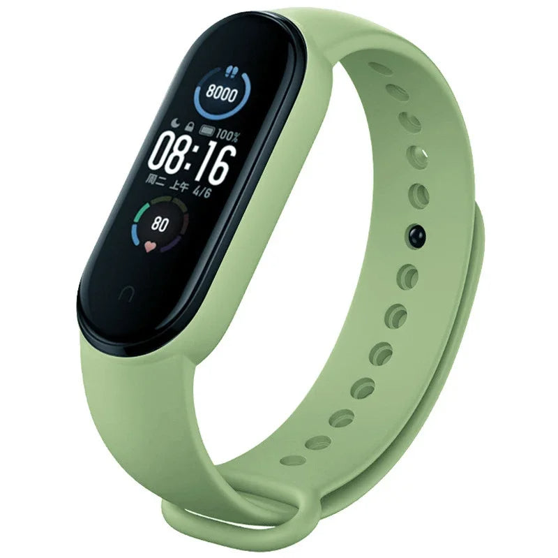 Hochwertiges Silikon-Armband für Xiaomi Mi Band 7, 6, 5, 4, 3 | Uhrenarmband für Mi Band 3/4, Band 5, Band 6 | Smartwatch